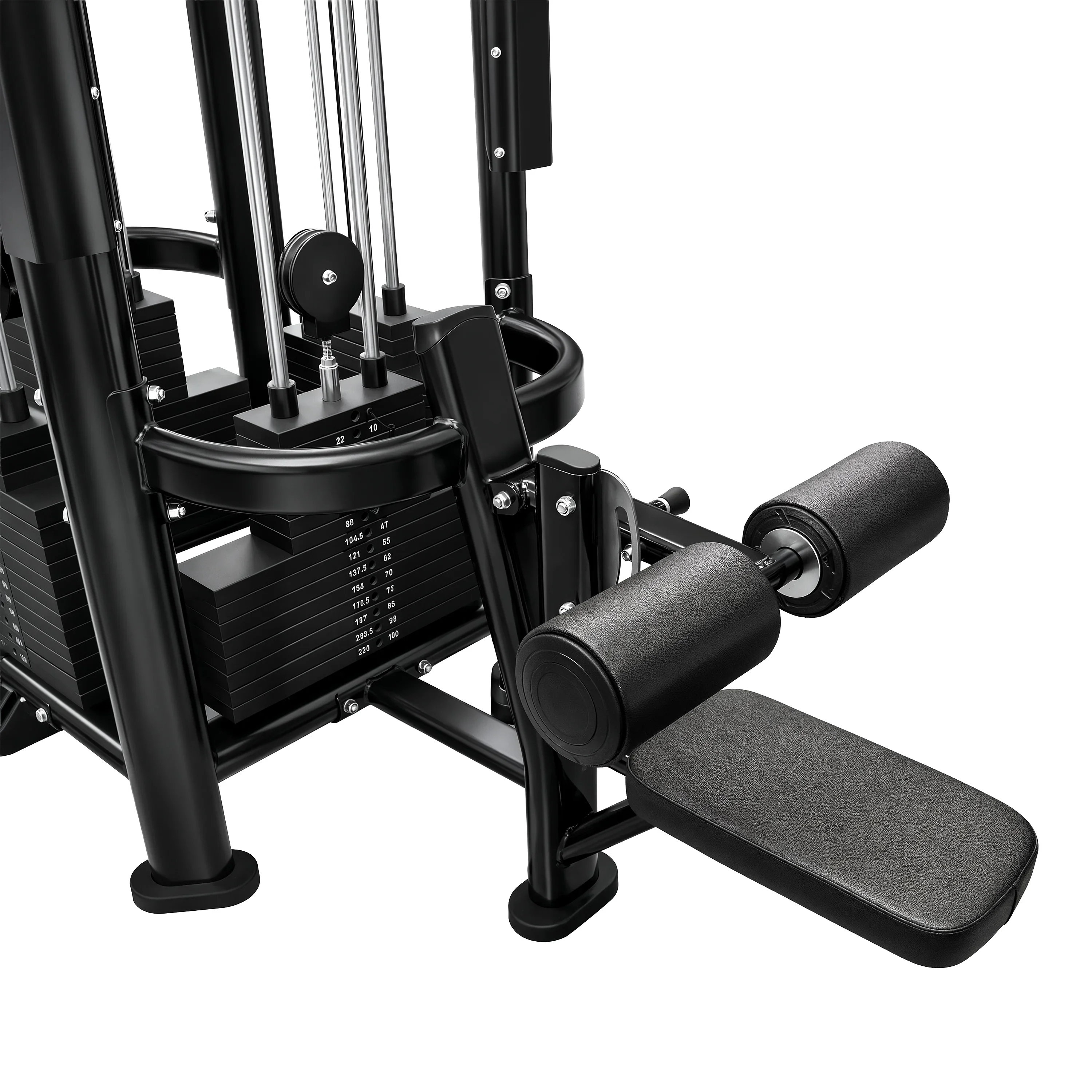French Fitness FFB Black 4 Stack Multi Jungle Gym (New) - Image 14
