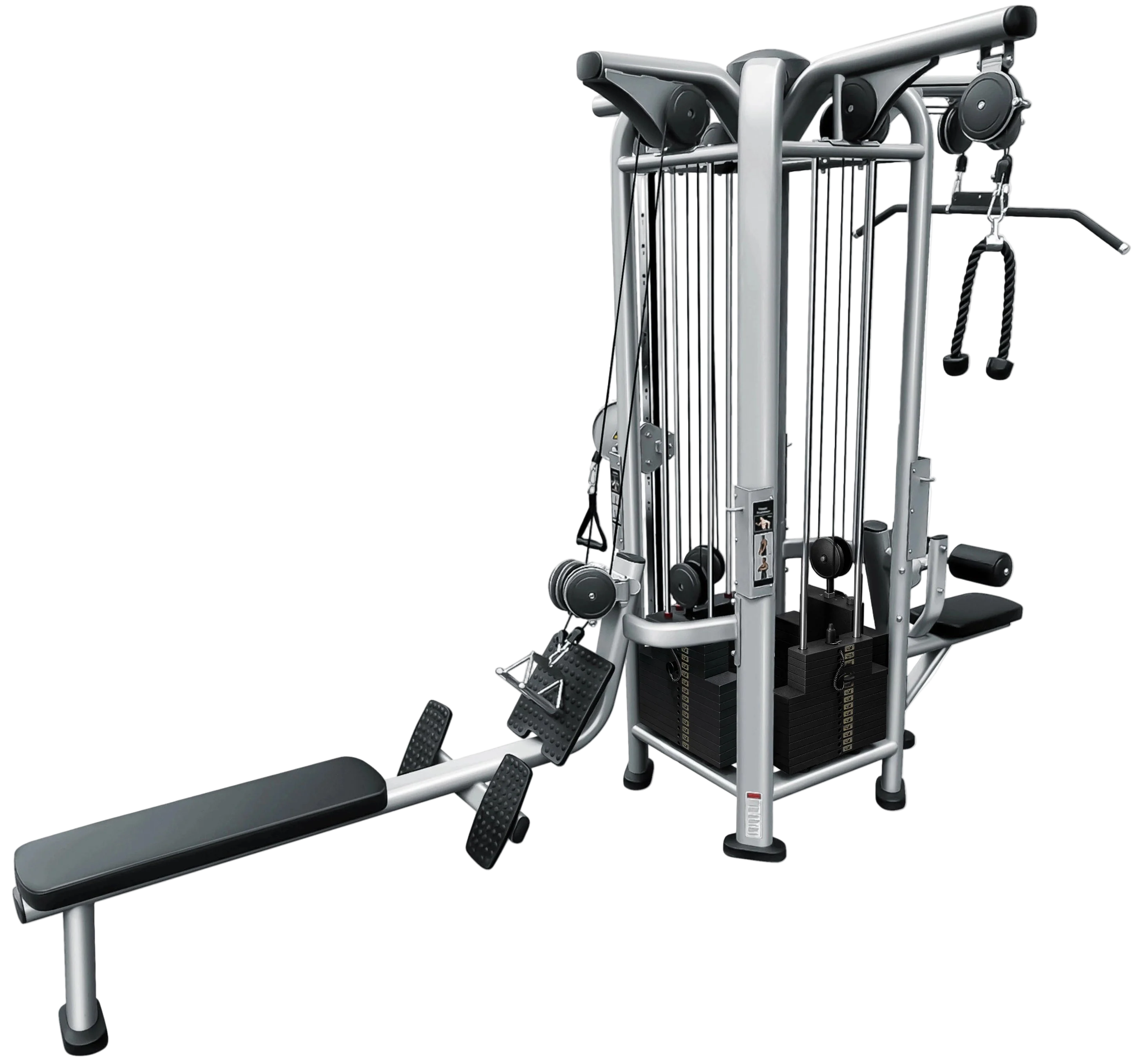 4 Stack Multi Jungle Gym - French Fitness FFS Silver (New)