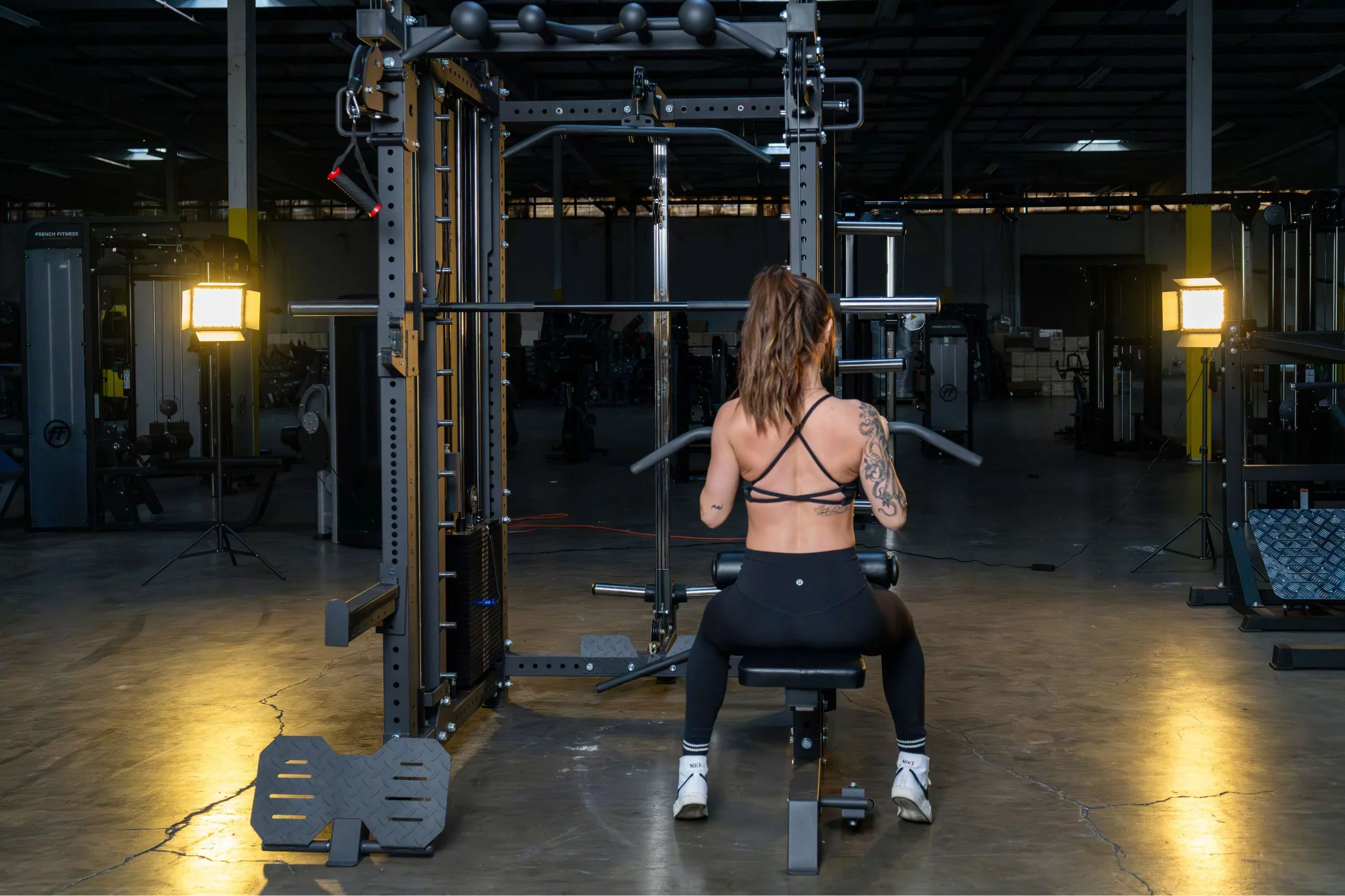 French Fitness FSR100-CB Commercial Cable Smith Rack w/Counter Balance (New) - Image 12