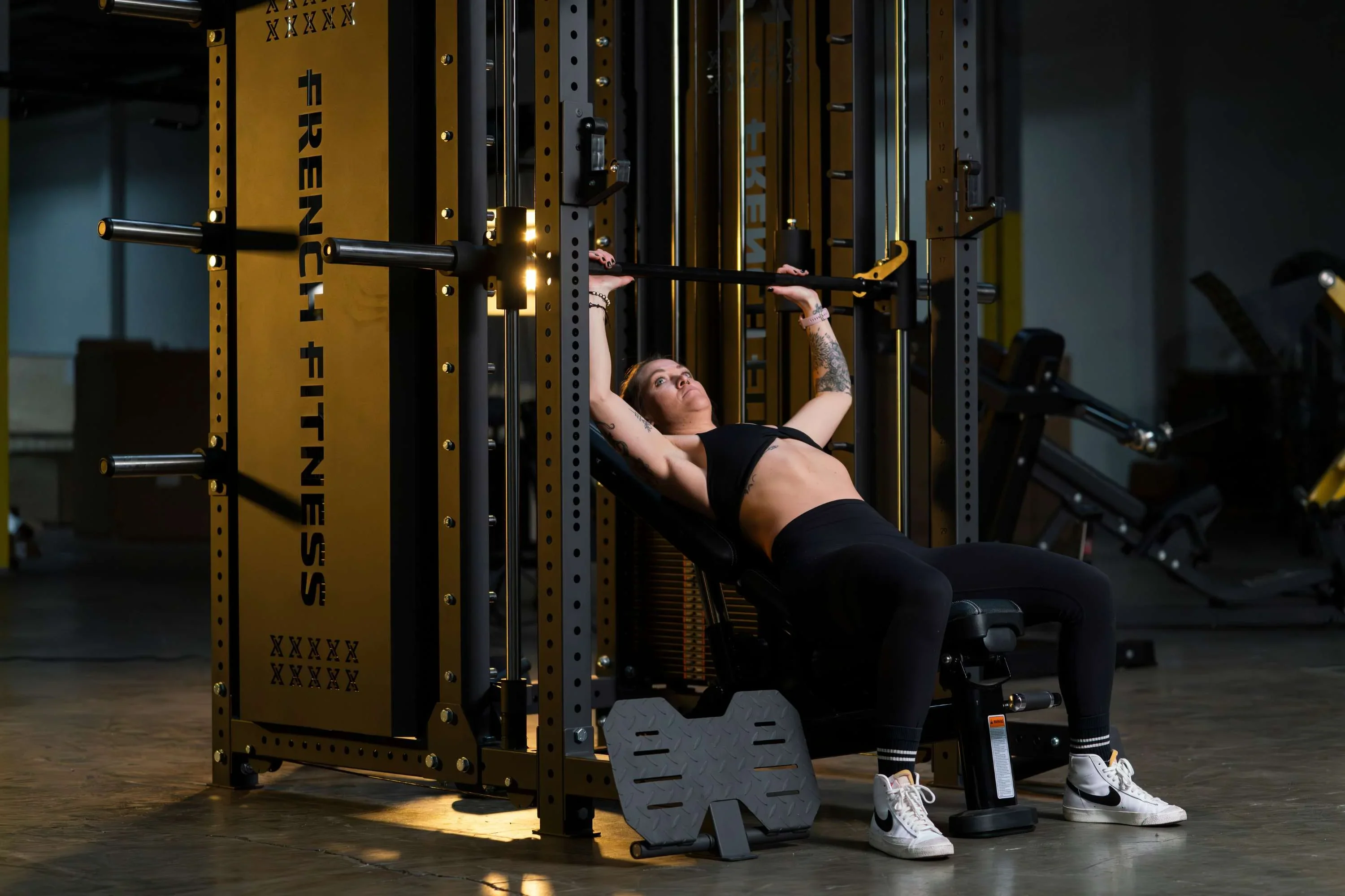 French Fitness FSR100-CB Commercial Cable Smith Rack w/Counter Balance (New) - Image 14