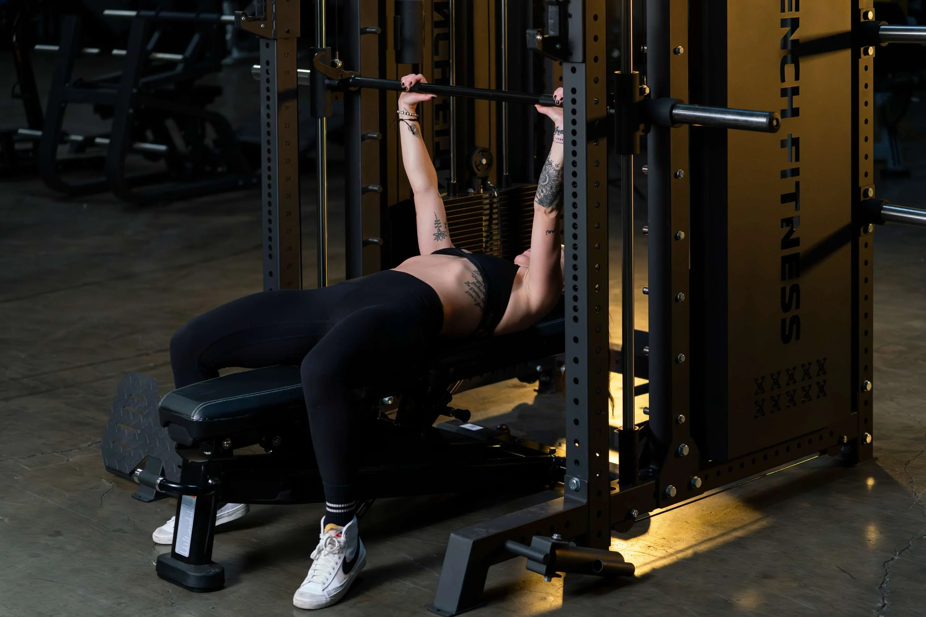 French Fitness FSR100-CB Commercial Cable Smith Rack w/Counter Balance (New) - Image 15