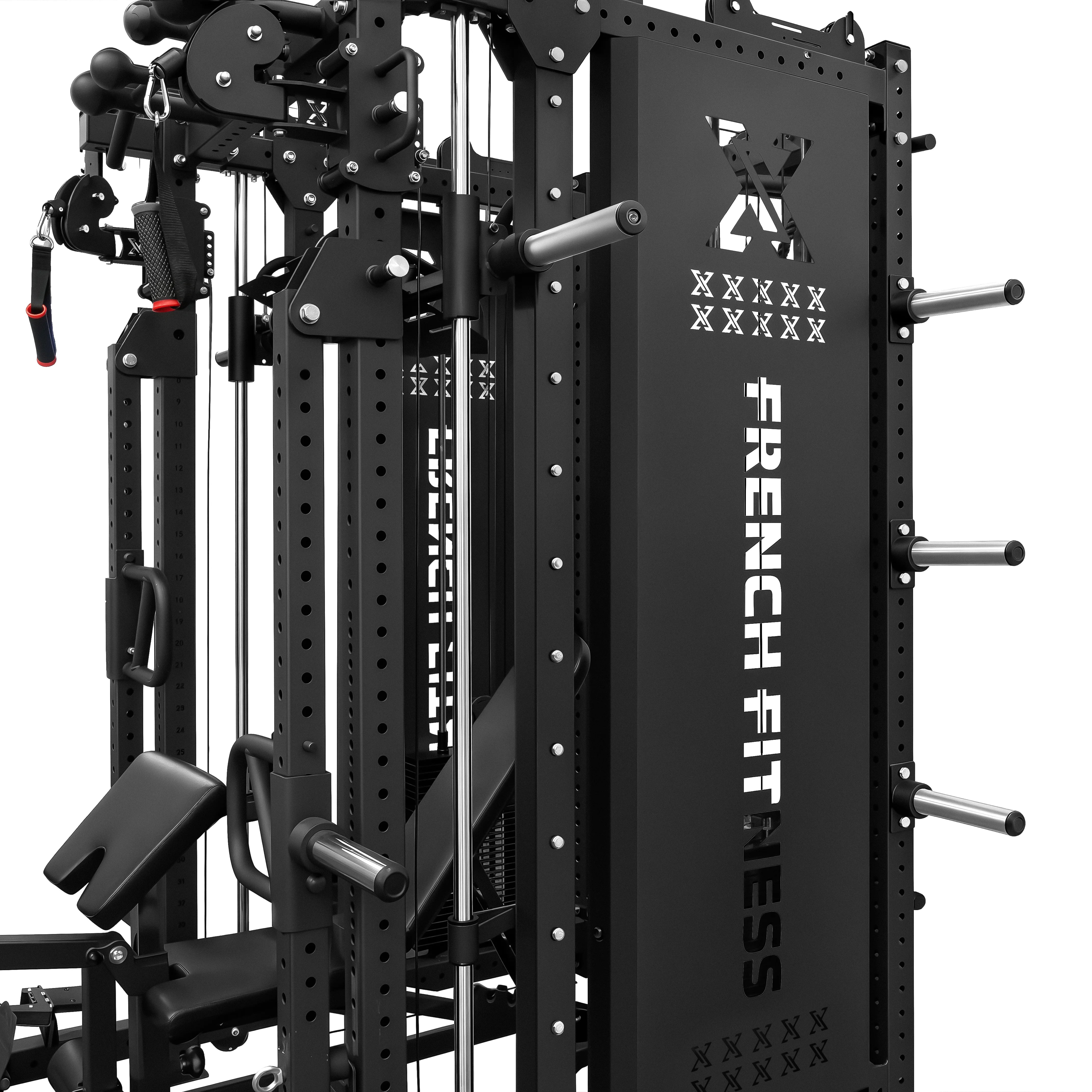 French Fitness FSR100-CB Commercial Cable Smith Rack w/Counter Balance (New) - Image 24