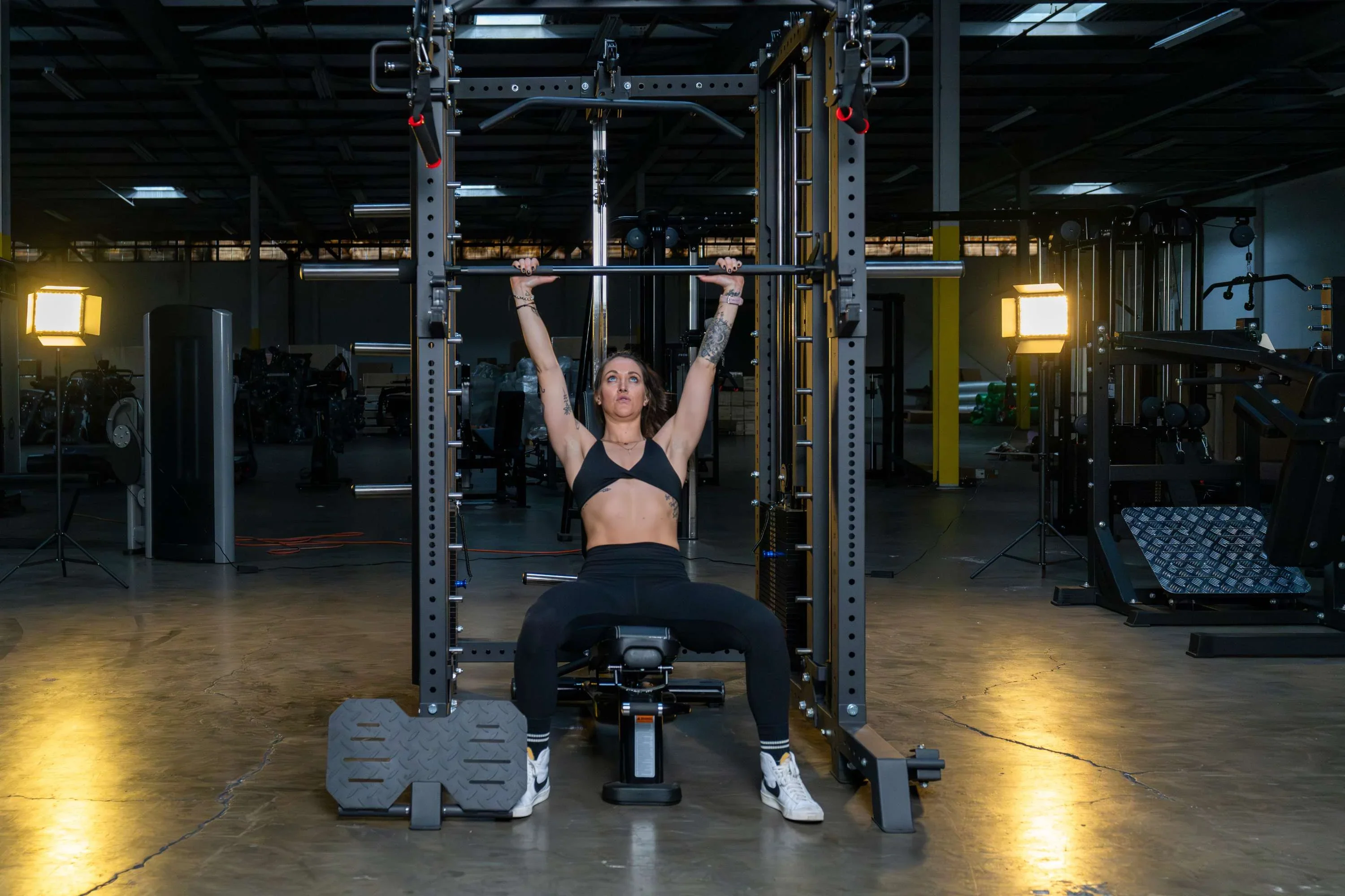 French Fitness FSR100-CB Commercial Cable Smith Rack w/Counter Balance (New) - Image 5