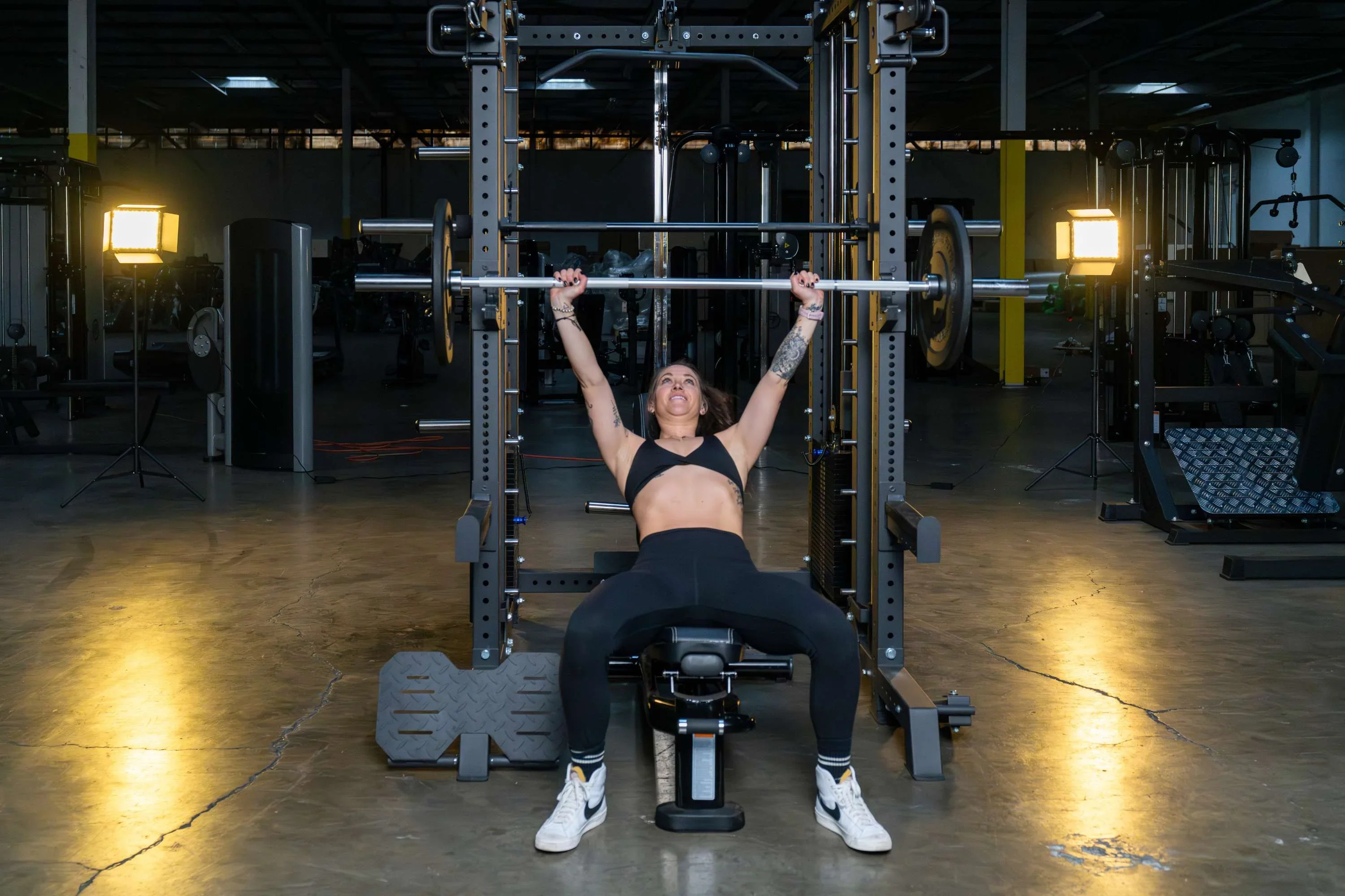 French Fitness FSR100-CB Commercial Cable Smith Rack w/Counter Balance (New) - Image 6