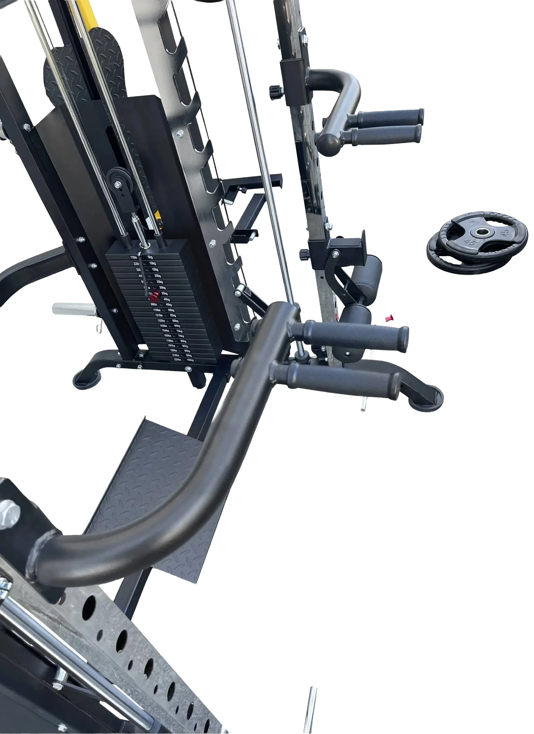 French Fitness FSR90 Functional Trainer Smith & Squat Rack Machine (New) - Image 11