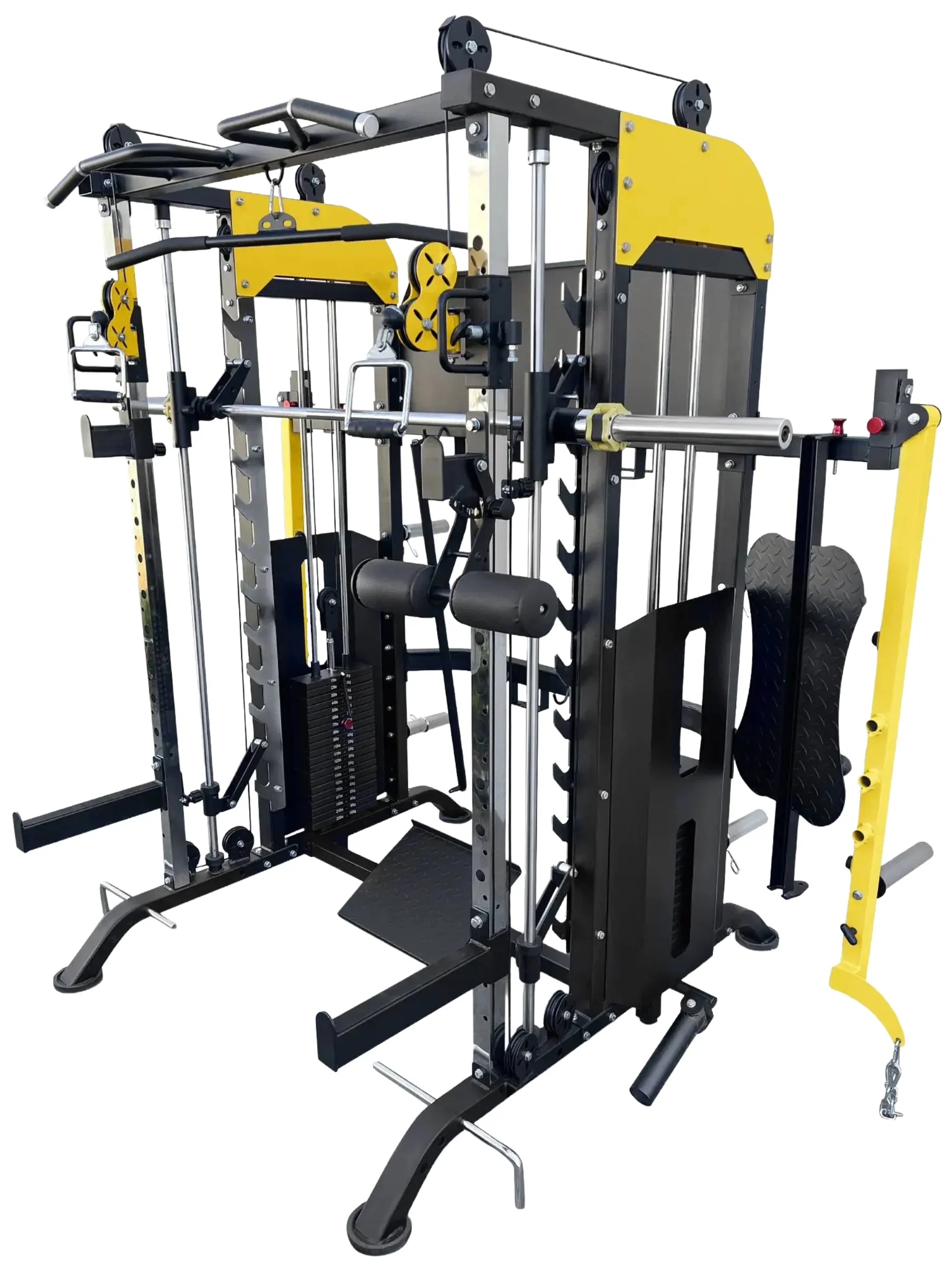 French Fitness FSR90 Functional Trainer Smith & Squat Rack Machine (New) - Image 5