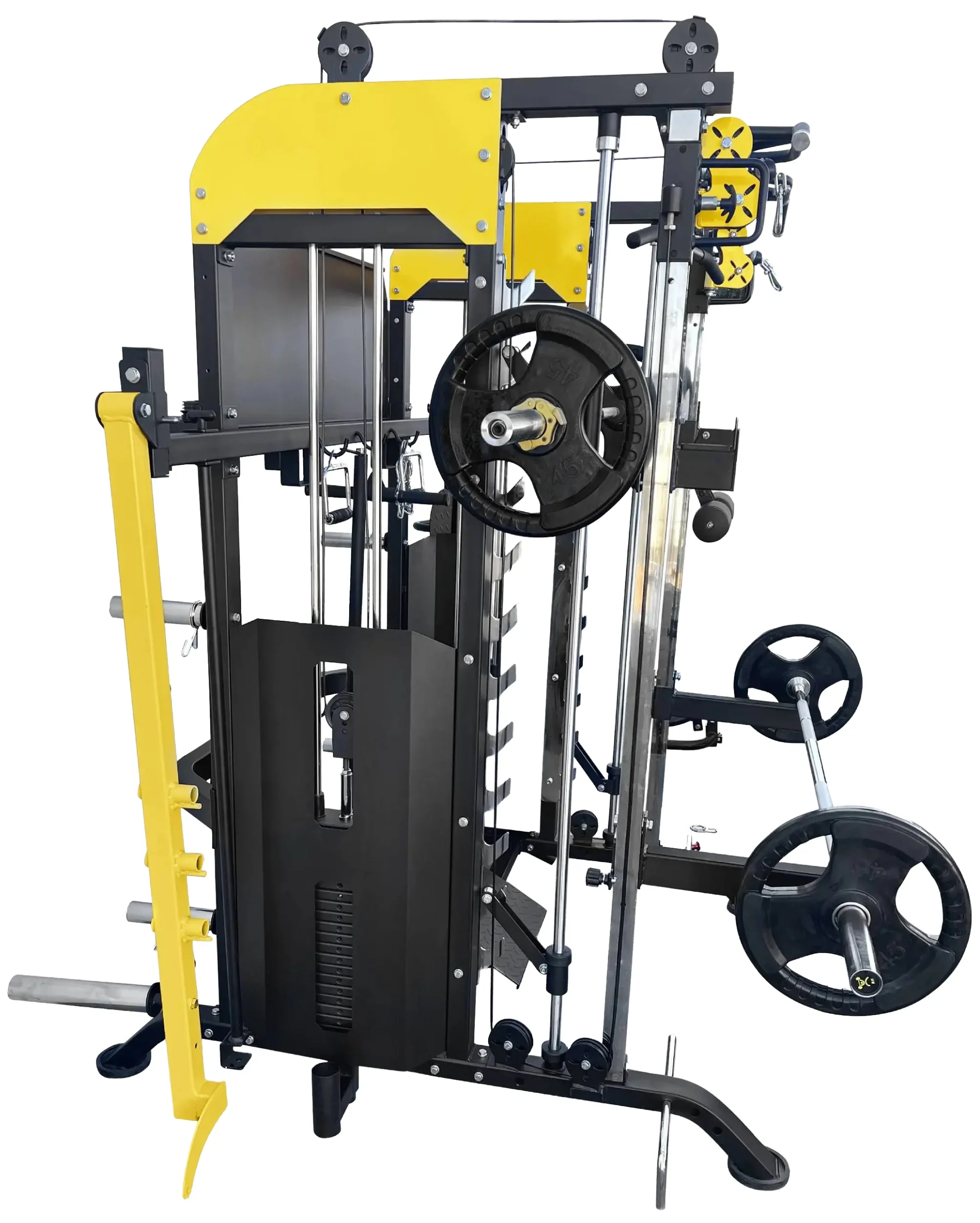 French Fitness FSR90 Functional Trainer Smith & Squat Rack Machine (New) - Image 8